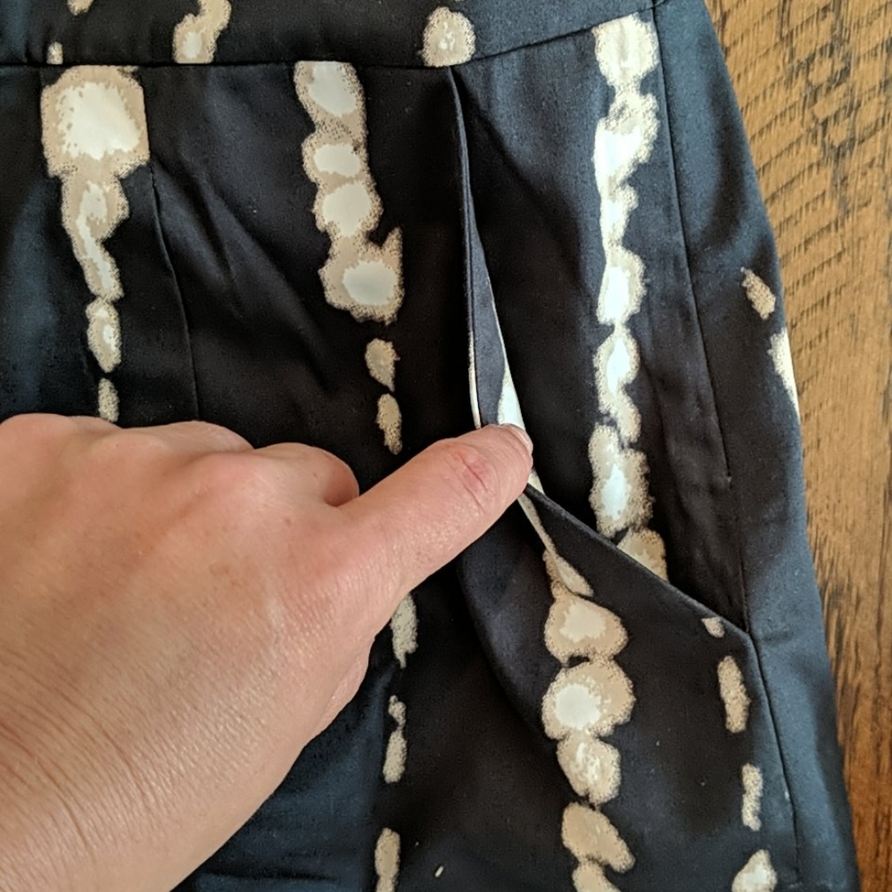 NWT Ann Taylor Black and White skirt size 8 - Picture 4 of 4